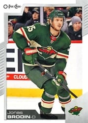 2020-21 O-Pee-Chee Base Set Jonas Brodin #201 card