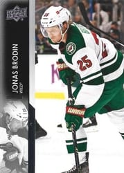 2021-22 Upper Deck Base Set Jonas Brodin #338 card