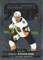 2021-22 O-Pee-Chee Platinum Base Set Jonas Rondbjerg #283 card