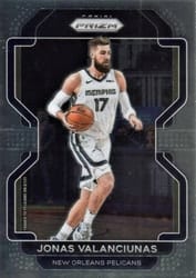 2021-22 Panini Prizm Base Set Jonas Valanciunas #62 card
