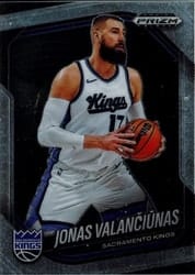 2024-25 Panini Prizm Black Base Set Jonas Valanciunas #142 card
