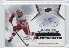 2022-23 Upper Deck Premier Premier Slapshots Autograph Rookies Jonatan Berggren #PSAR-JB card