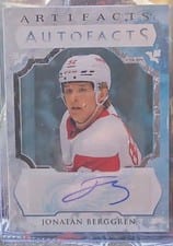 2023-24 Upper Deck Artifacts Autograph Facts Jonatan Berggren #AF-JB card