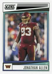 2022 Score Base Set Jonathan Allen #259 card