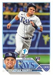 2023 Topps 1st Edition Base Set Jonathan Aranda #154 card