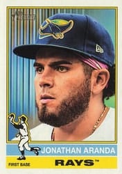 2025 Topps Heritage Base Set Jonathan Aranda #530 card