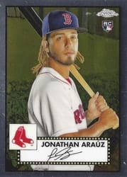 2021 Topps Chrome Platinum Anniversary Base Set Jonathan Arauz #130 card