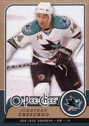 2008-09 O-Pee-Chee Base Set Jonathan Cheechoo #396 card