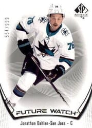 2021-22 SP Authentic Base Set Jonathan Dahlen #137 card