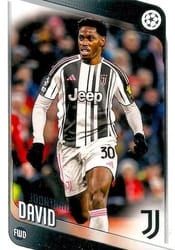 2025-26 Topps UEFA Club Competitions Base Set Jonathan David #17 card