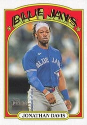 2021 Topps Heritage Base Set Jonathan Davis #664 card