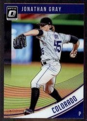 2018 Donruss Optic Base Set Jonathan Gray #90 card