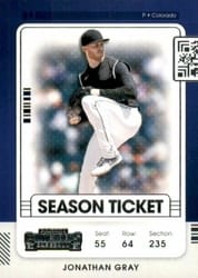 2021 Panini Contenders Base Set Jonathan Gray #42 card
