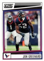2022 Score Base Set Jonathan Greenard #5 card