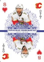 2022-23 O-Pee-Chee Playing Cards Jonathan Huberdeau #8-HEARTS card