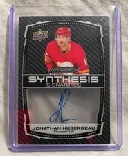 2023-24 Upper Deck Engrained Synthesis Signatures Jonathan Huberdeau #S-JH card
