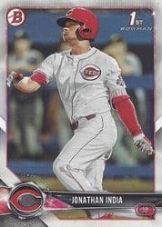 2018 Bowman Draft Base Set Jonathan India #BD-112 card