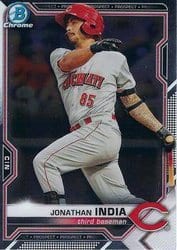 2021 Bowman Chrome Prospects Jonathan India #BCP-46 card