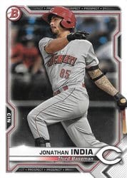 2021 Bowman Prospects Jonathan India #BP-46 card