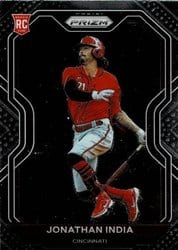 2021 Panini Prizm Base Set Jonathan India #26 card