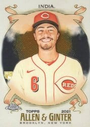 2021 Topps Allen & Ginter Chrome Base Set Jonathan India #210 card