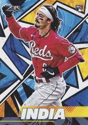 2021 Topps Fire Base Set Jonathan India #106 card