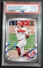 2021 Topps Update Jonathan India Platinum Anniversary #US286 card