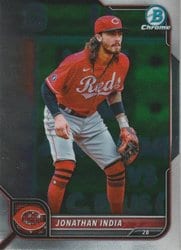 2022 Bowman Chrome Base Set Jonathan India #54 card