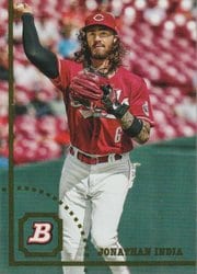 2022 Bowman Heritage Base Set Jonathan India #19 card