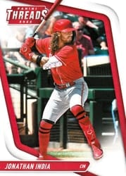 2022 Panini Chronicles Threads Jonathan India #23 card