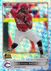 2022 Topps Chrome Logofractor Edition Base Set Jonathan India #102 card