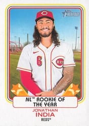 2022 Topps Heritage Award Winners Jonathan India #AW-5 card
