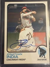 2022 Topps Heritage Real One Autographs Jonathan India #ROA-JI card