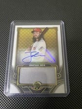 2022 Topps Triple Threads Autograph Single Jumbo Relics Jonathan India #ASJR-JI card