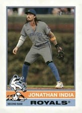 2025 Topps Heritage Jonathan India #156 card