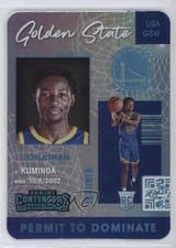 2021-22 Panini Contenders Permit to Dominate Jonathan Kuminga #7 card