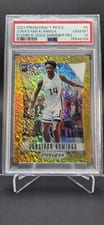 2021 Panini Prizm Draft Picks Jonathan Kuminga Gold Shimmer Prizm #5 card