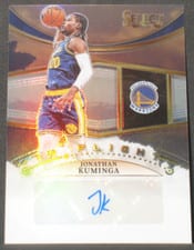 2022-23 Panini Select In Flight Signatures Jonathan Kuminga #IFS-JKM card
