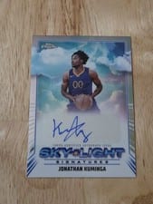 2024-25 Topps Chrome Sky-Light Signatures Jonathan Kuminga #SLS-JK card