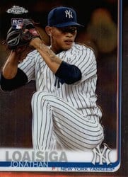 2019 Topps Chrome Base Set Jonathan Loaisiga #168 card