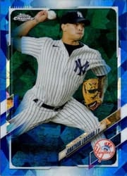 2021 Topps Chrome Update Sapphire Edition Base Set Jonathan Loaisiga #US264 card