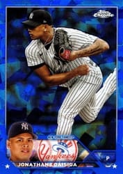 2023 Topps Chrome Update Sapphire Edition Base Set Jonathan Loáisiga #USCS227 card
