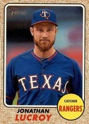 2017 Topps Heritage Base Set Jonathan Lucroy #228 card