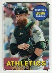2018 Topps Heritage Base Set Jonathan Lucroy #517 card
