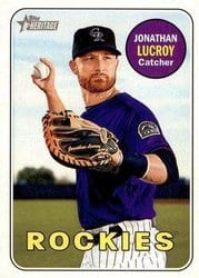 2018 Topps Heritage Base Set Jonathan Lucroy #96 card