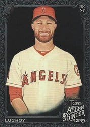 2019 Topps Allen & Ginter X Base Set Jonathan Lucroy #214 card