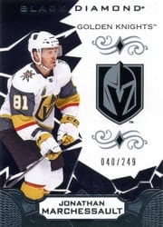 2018-19 Upper Deck Black Diamond Base Set Jonathan Marchessault #BDB-JM card