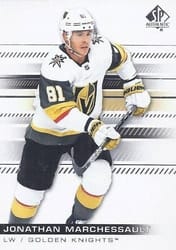 2019-20 SP Authentic Base Set Jonathan Marchessault #1 card