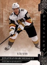 2019-20 Upper Deck Artifacts Base Set Jonathan Marchessault #141 card