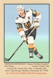 2022-23 Parkhurst Champions 51 Retros Jonathan Marchessault #R-49 card
